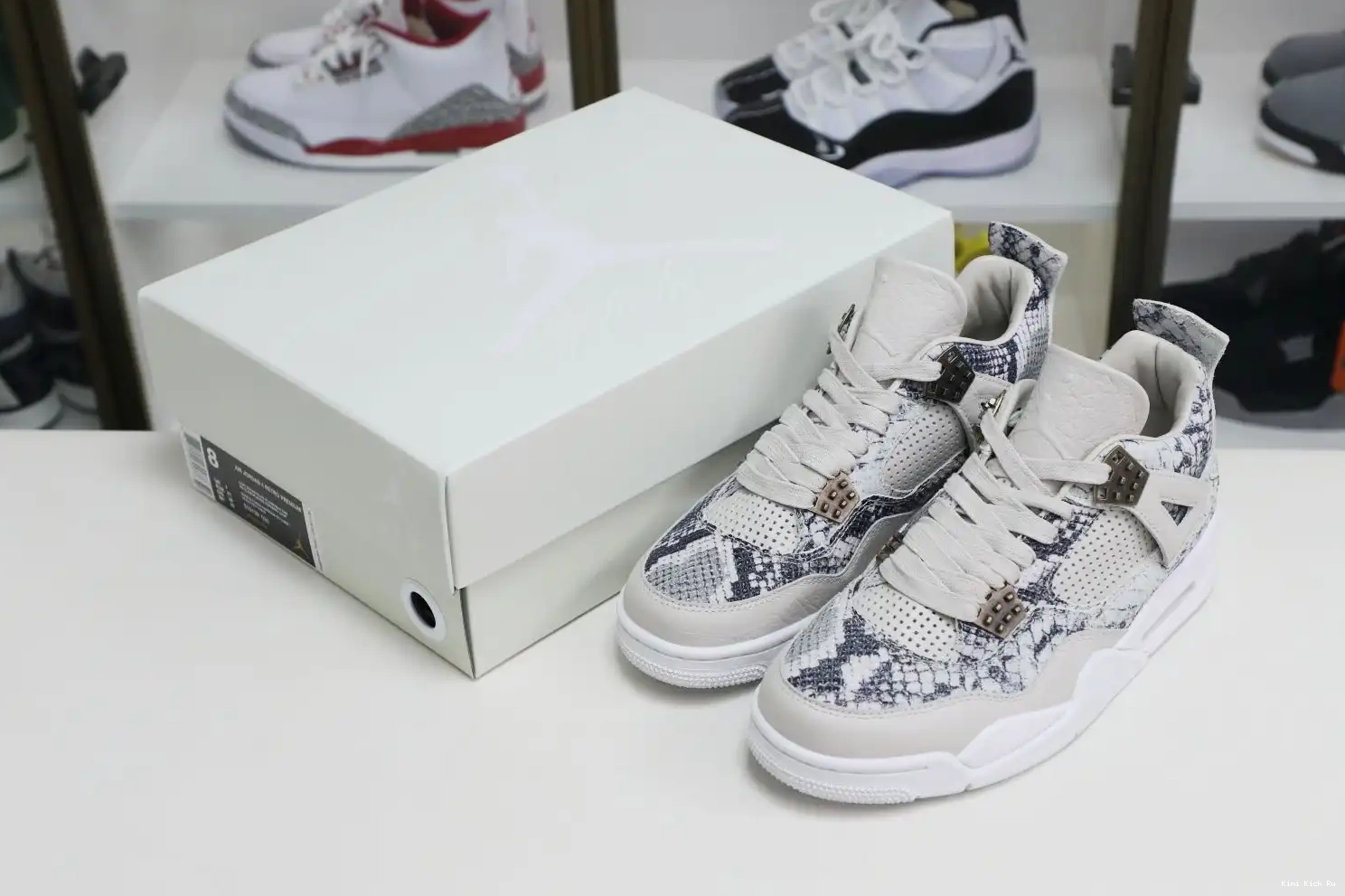 Jordan Air snakeskin Kimikick retro Jordan 4 0718